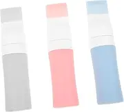 CRILSTYLEO 3 pcs Hair Oil Applicator Bottles Portable Root Comb Applicator for Easy Hair Dyeing Bottles Grey for Scalp Application