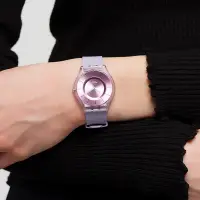 在飛比找Yahoo奇摩購物中心優惠-SWATCH SKIN 超薄系列手錶 SWEET PINK薰