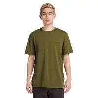 在飛比找森森購物網優惠-Timberland 男款深綠色胸前品牌標誌吸濕排汗短袖T恤