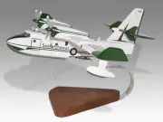 Canadair CL215-V Saskatchewan Desk Wood Airplane New Model Small Scale 1/100