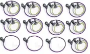 Quirky BND1CW1 Bandits AllPurpose Rubber Bands with Hooks 3Pack