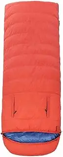 Envelope Leak Hand Duck Down Sleeping Bag Outdoor Adult Keep Warm Equipment Duck Down 1000g-2500g Nylon Cloth, Orange, 2500g