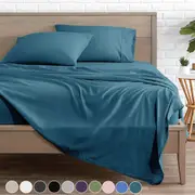 Lakora 2000TC 4 Piece Bed Sheet Set Microfiber Sheet Set All Size 10 Colors
