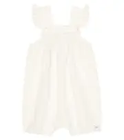 [Donsje] Donsje Baby Sas linen-blend playsuit M 6-9 white