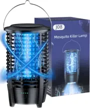 Bug Zapper Electric Flytrap, Rechargeable Mosquito Zapper 4200V Fly Zapper wi...