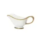 Porcelain Gravy Boat Dish Salad Dressing Server for Beefsteak Cooking Dining