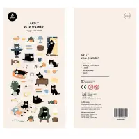 在飛比找蝦皮購物優惠-☘️suatelier韓國創意貼紙🐳sonia手帳貼紙➡️貓