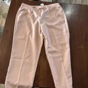 Woman's Alfred Dunner Proportioned Short Pull On Pants English Garden Peach 20W