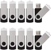 50 Pack USB 2.0 Flash Drives 512MB Thumb Drive Memory Stick Bulk - Black
