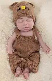 18 Inch Real Life Baby Dolls Posable Realistic Soft Silicone Reborn Girl for Kids Age 3+ (#03)