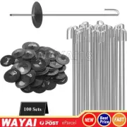 100 Solar Panel Wire Mesh Clips Kit Bird Proofing Guard Protection Fastener Clip