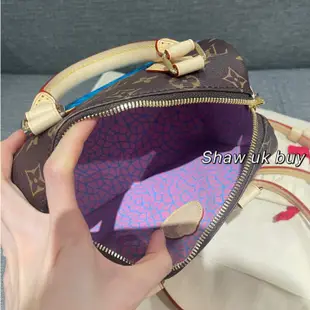 實拍Shaw 英國二手 LOUIS VUITTON LV 草間彌生南瓜 枕頭包 speedy20 肩帶款 斜挎包 手提包