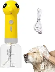 Dog Bath Soap Foamer,Automatic Dog Soap Dispenser for Bath | Electric Cat Puppy Kitten Shower Foamer Sprayer Supplies for Tub Bathtub Toilet Kitchen Sink Bathroom