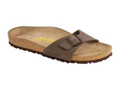 Birkenstock - Madrid - Birkibuc in Mocca (Classic Footbed - Suede Lined)
