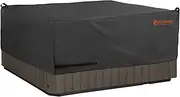 [ULTCOVER] Smart Selection Outdoor Hot Tub Hard Cover Protector Waterproof Square SPA Cover Cap 85 inch, Black