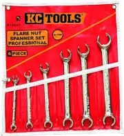 KC-Tools A13541 Flare Nut 6 Point Spanner 6 Pieces Set