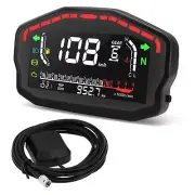 Motorcycle Digital GPS Speedometer Odometer Tachometer with GPS Adapter Fuel Lev