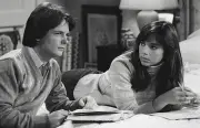 Family Ties Michael J Fox as Alex P Keaton Justine Bateman as Mall- Old Photo 2