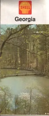 1964 Shell Road Map: Georgia NOS