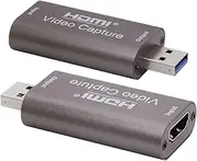 Video Capture Card,Hdmi Video Capture Device,Usb Capture Card,Full Hd Audio Video Capture Device,Record Video Audio Grabber For Capture 1080p 60fps Content,For Live Broadcasts,Conference Rooms
