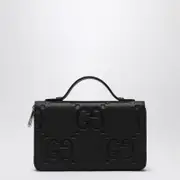 [GUCCI] Black document holder in Jumbo GG One size Black