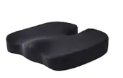 Black plush seat cushion Orthopedic Memory Foam Seat Cushion Support Back Pain Chair Pillow Car