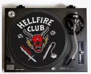 Hellfire Club Turntable Slipmat for Vinyl Records Stranger Things Eddie Munson