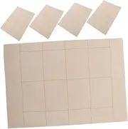 CIMAXIC 5 Sheets Chinese Rice Paper with Grids Xuan Paper for Calligraphy Practice Perfect for Small Script Artistic Gilded Finish