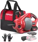 Electric Drain Auger，25Ft Plumbing Snake Drain Clog Remover Tools, Cordless Drai