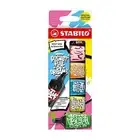 Stabilo Boss Mini Highlighter by Snooze One - 5 Colours + 1 Black Marker Pens