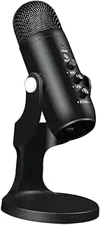 ERINGOGO 1Pc Microphone for Recording Live Broadcast and Conference Black Portable Design with Noise Reduction Compatible with Computer and Mobile for Gaming