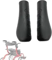 Rollator Hand Grip for Rolling Walker Replacement - Mobility Disabled Patient Handgrips Accessories, 0.78"(20mm), 2 Pcs (Black-B)