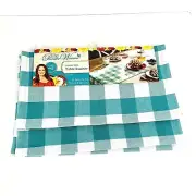 Pioneer Woman Charming Check Teal Table Runner Blue and White 14"x72" Checked
