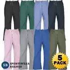 5 x Ladies Bootleg Scrubs Pants Nurse Doctors Medical Healthcare Vet H10620