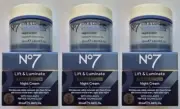 Anti Aging Lift & Luminate Triple Action Night Cream 3 x 50ml Boxed Made in UK