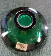 Studio Nova Candleholder Green Glass Base ONLY for Tulip Flower Vase Portugal