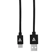 V7 6' USB Type A to Type C Data Transfer Cable Black V7U2AC-2M-BLK-1E