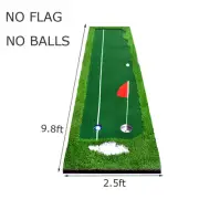 2.5x9.8 ft Golf Putting Mat Putting Green Practice Mat Synthetic Lawn Thread