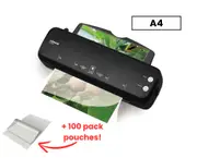 Lenoxx Hot Paper Laminator 300W for 80-100 Microns with 100 A4 Laminating Pouch