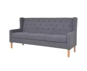 Sofas, Armchairs & Couches 3 Seater Sofa Fabric Grey