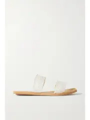[ST. AGNI] ST. AGNI - + Net Sustain Clea Woven Leather Slides - White - IT39 IT 39 White
