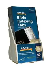 Tabbies 20 Pack with Display Mini Gold-Edged Catholic Bible Indexing Tabs, Ol...