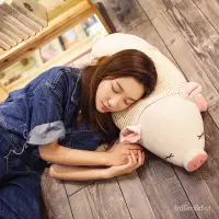 在飛比找蝦皮購物優惠-茗軒【玩偶】懶人豬公仔毛絨玩具搞怪抱枕玩偶可愛女孩睡覺抱娃娃