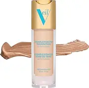Veil Cosmetics Sunset Skin Liquid Foundation (2N) Makeup for All Skin Types | Vegan & Cruelty-Free | Oil Free | Paraben Free