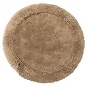 Cotton Round Bath Mat New Linen