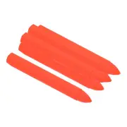 Lumber Marking Crayons, 6 Pcs 4.2x0.6 Inch Hex Wax Tire Marker, Fluorescent Red