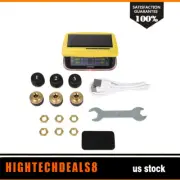 Yellow RV Tire Pressure Sensor 1PC TPMS Solar Monitor 6PC Sensors w/Alarm Modes