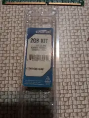 Crucial 2 GB DIMM 667 MHz PC2-5300 DDR2 SDRAM Memory (CT2CP12864AA667)