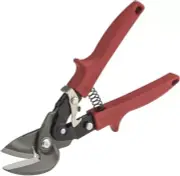 10-Inch Left Offset Aviation Snips with Ergonomic Handle for Precision Cutting