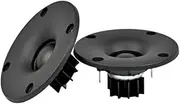 2Pcs Tweeter 1" inch 6 Ohm 30W Dome Silk Film Tweeter HiFi Treble Speaker Audio Loudspeaker with Heatsink Bookshelf Speaker